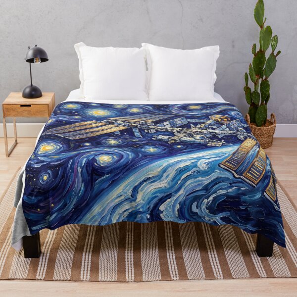 Item preview, International Space Station Starry Night Landscape designed and sold by Bad-Decisions-Designs.