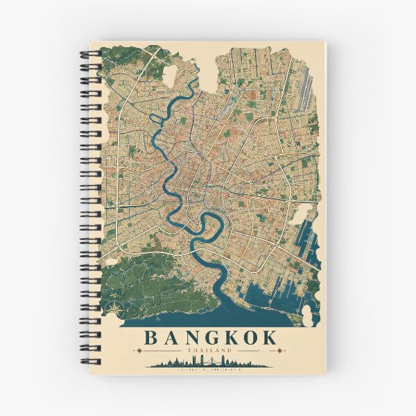 Item preview, Bangkok Minimalist City Map designed and sold by Furflix.