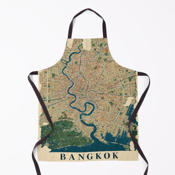 Item preview, Bangkok Minimalist City Map designed and sold by Furflix.