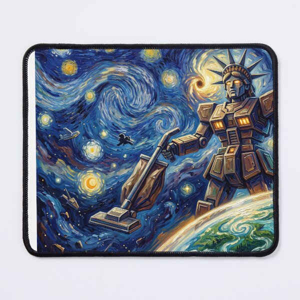 Item preview, Mega Maid Starry Night Sci Fi Landscape designed and sold by Bad-Decisions-Designs.