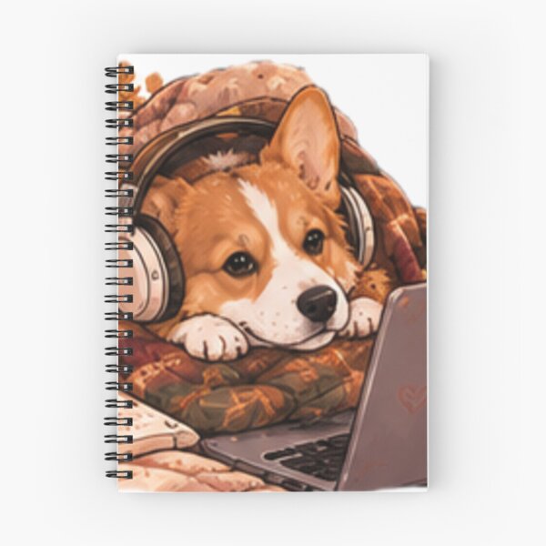 Item preview, Cozy corgi studying  designed and sold by anacdg.