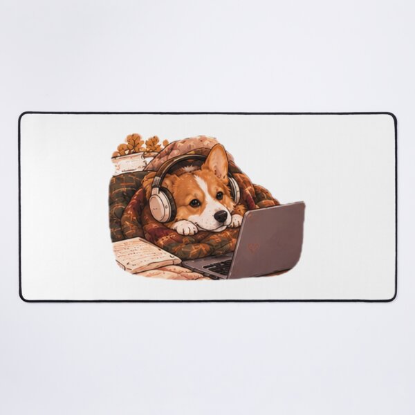Item preview, Cozy corgi studying  designed and sold by anacdg.
