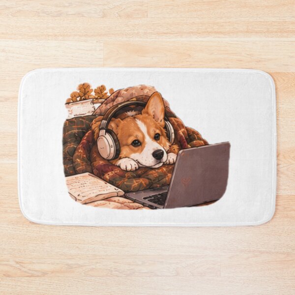 Item preview, Cozy corgi studying  designed and sold by anacdg.