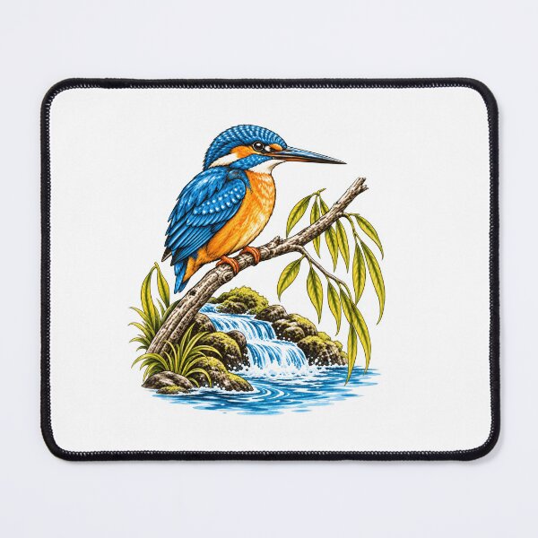 Item preview, Kingfisher Vintage Birdwatching Wildlife Nature designed and sold by LASTIQUE-dd.