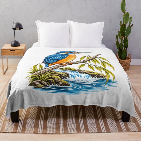 Item preview, Kingfisher Vintage Birdwatching Wildlife Nature designed and sold by LASTIQUE-dd.