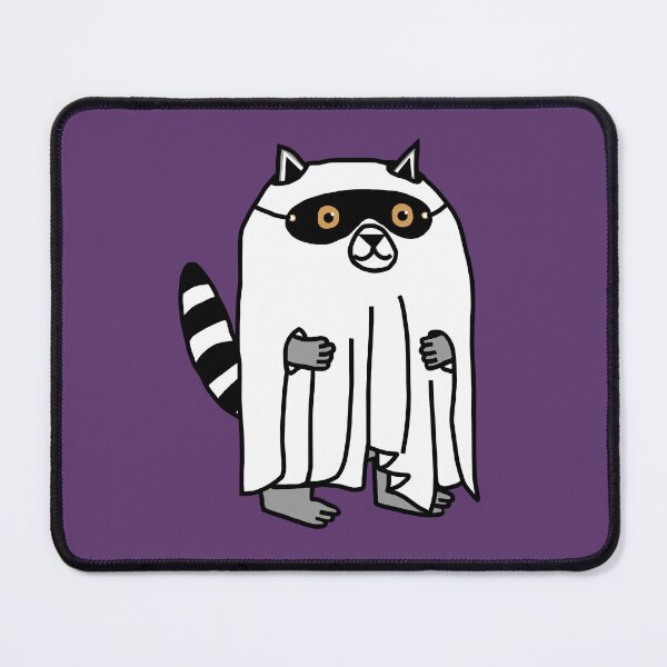 Item preview, Funny Halloween Ghost Raccoon designed and sold by ellenhenry.