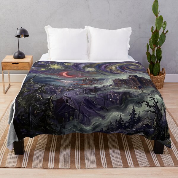 Item preview, Silent Hill Starry Night Spooky Landscape designed and sold by Bad-Decisions-Designs.