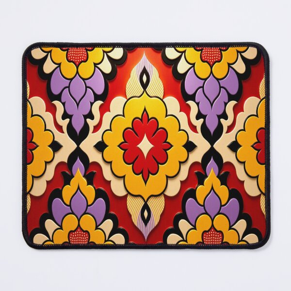 Item preview, Luxury Golden Filigree Whimsical Owl Colorful Floral Pattern designed and sold by Breezes-of-Ida.