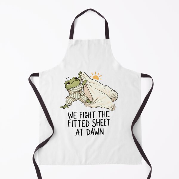 Item preview, We Fight the Fitted Sheet at Dawn Funny Frog Meme designed and sold by LASTIQUE-dd.