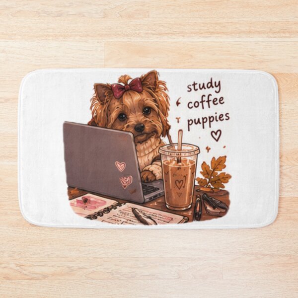 Item preview, Study coffee puppies Yorkshire  designed and sold by anacdg.