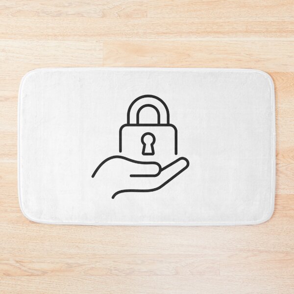 Item preview, Padlock In Hand Line Icon designed and sold by VectorForge Studio.