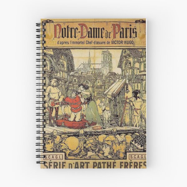 Item preview, Notre Dame de Paris Wall Art, Victor Hugo Vintage Poster, Gothic Literary Print designed and sold by RickE.