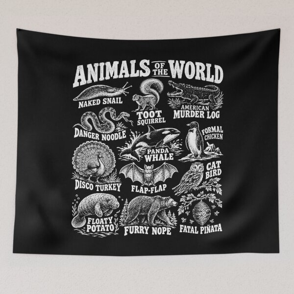 Item preview, All Animals Of The World, Funny Animal Lover designed and sold by GPODdesign.
