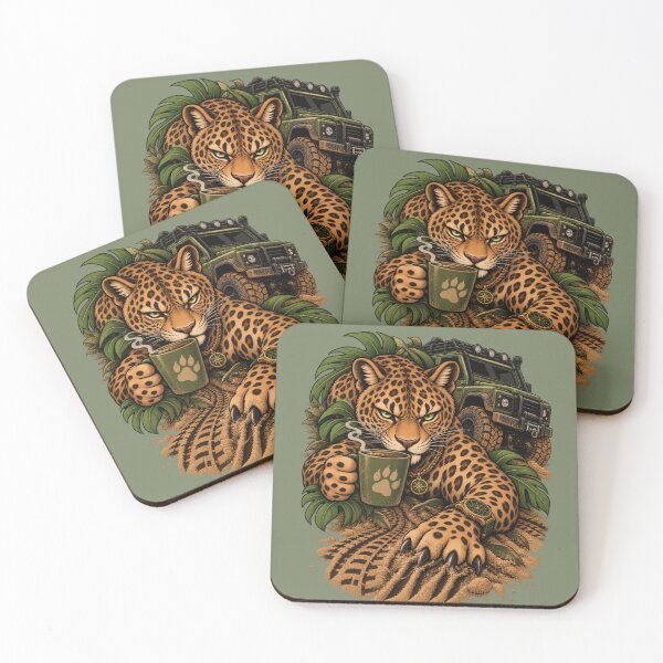Item preview, Wild Territory – Leopard Coffee & Off-Road designed and sold by Aimetoi.