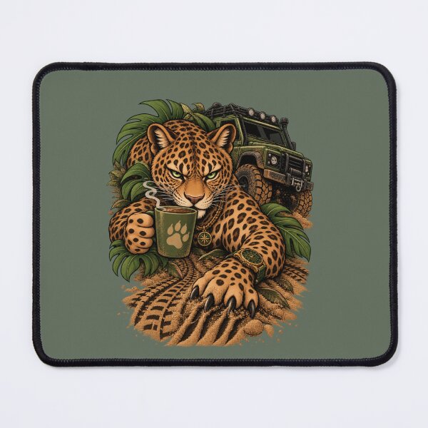 Item preview, Wild Territory – Leopard Coffee & Off-Road designed and sold by Aimetoi.