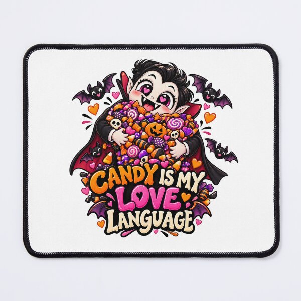 Item preview, Candy Is My Love Language Halloween Graphic, Cute Vampire PNG, Funny Halloween Clipart designed and sold by Pixanova.
