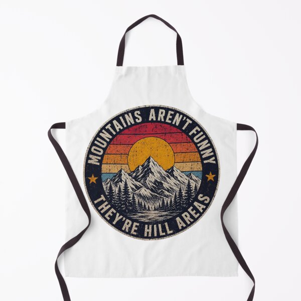 Item preview, Mountains Aren't Funny They're Hill Areas Shirt, Funny Dad Joke T-Shirt, Vintage Sunset Mountain Tee, Outdoor Hiking Graphic Shirt designed and sold by Maniwarsi.