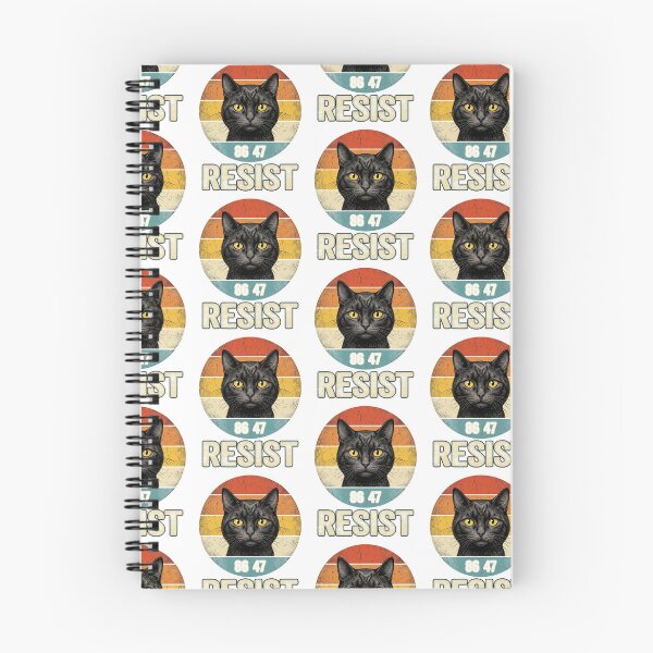 Item preview, Resist 86 47 Retro Black Cat Vintage Sunset Political Graphic designed and sold by Morbiusshop.