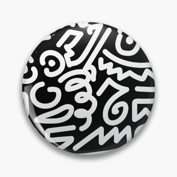 Item preview, Abstract Doodle Art - Black Line Art Pattern designed and sold by Wolagno.
