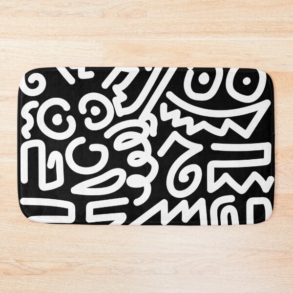 Item preview, Abstract Doodle Art - Black Line Art Pattern designed and sold by Wolagno.