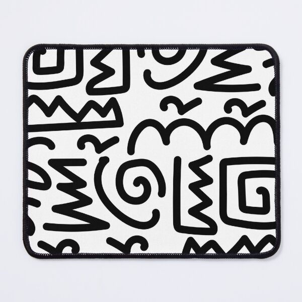 Item preview, Abstract Doodle Art - Black Line Art Pattern designed and sold by Wolagno.