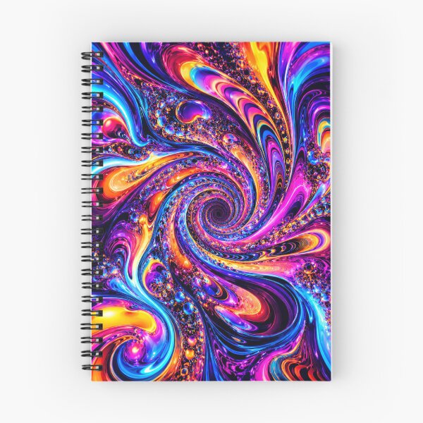 Item preview, Psychedelic Neon Liquid Swirl Trippy Fractal Art designed and sold by BloomOfDesign.