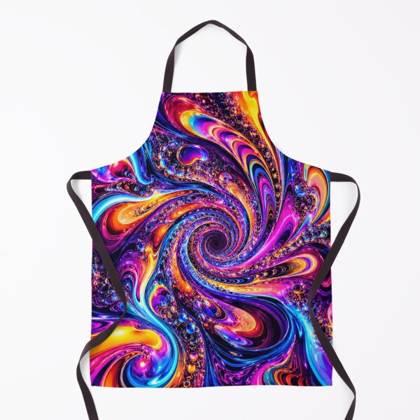 Item preview, Psychedelic Neon Liquid Swirl Trippy Fractal Art designed and sold by BloomOfDesign.