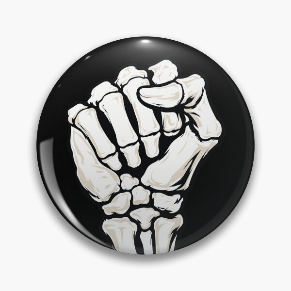 Item preview, Skeleton Raised Fist - Bone Unity designed and sold by Marshallamoakohene.