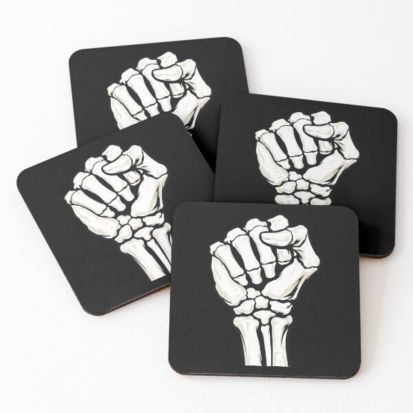 Item preview, Skeleton Raised Fist - Bone Unity designed and sold by Marshallamoakohene.