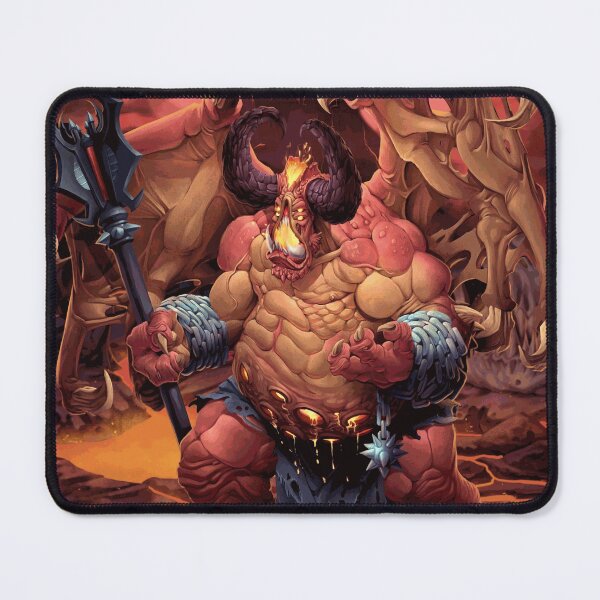 Item preview, Horned Demon Lord in Volcanic Wasteland designed and sold by AmaelCourt4.