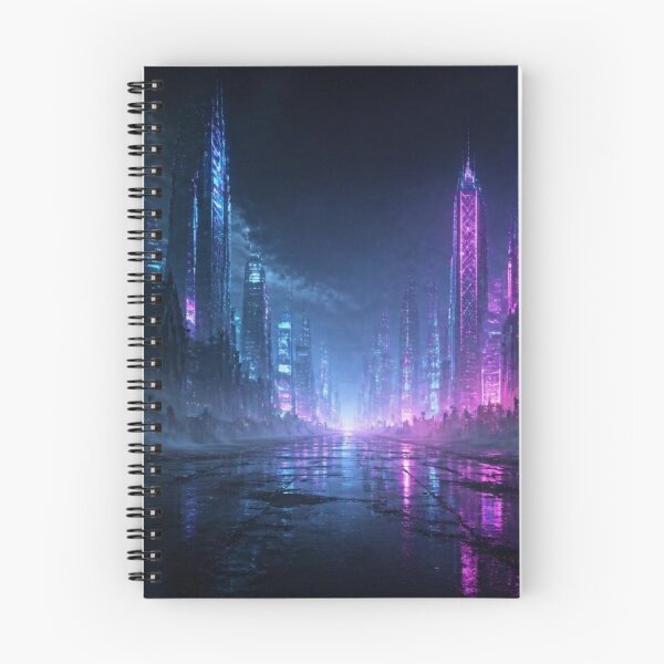 Item preview, Dark Synthwave Gothic Cyberpunk Street Horizon designed and sold by LazyDayzCo.