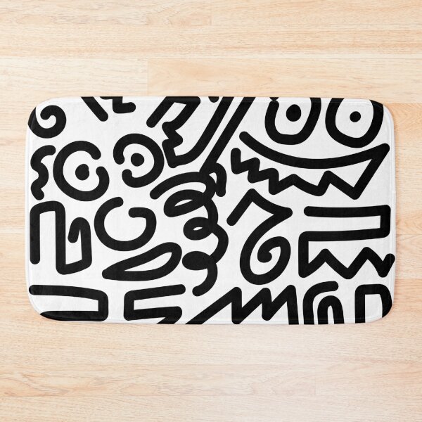 Item preview, Abstract Doodle Art - Black Line Art Pattern designed and sold by Wolagno.
