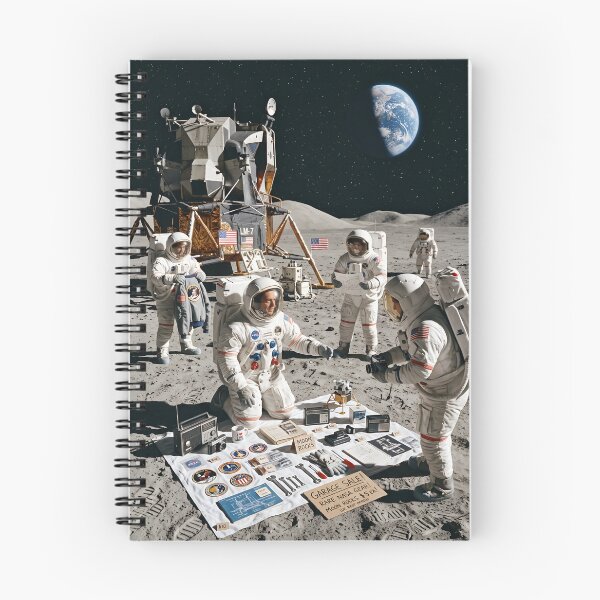 Item preview, NASA astronaut holds garage sale on the moon  designed and sold by WiseBow.