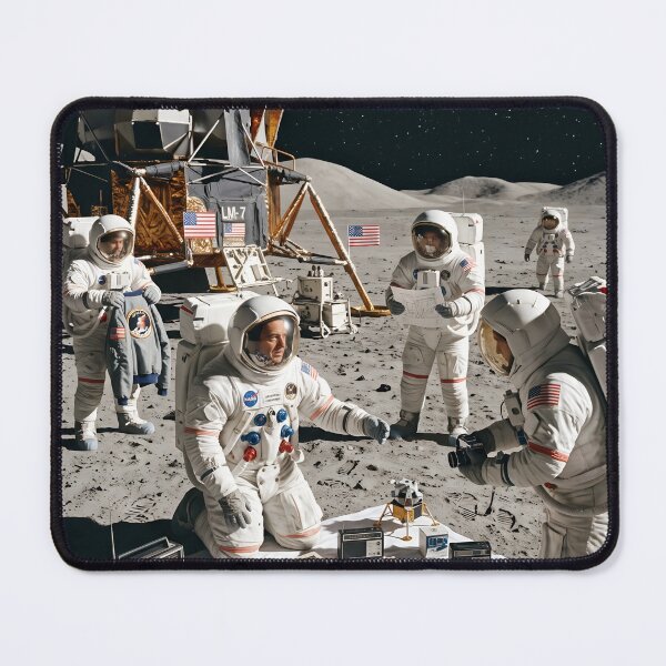 Item preview, NASA astronaut holds garage sale on the moon  designed and sold by WiseBow.