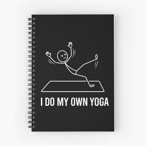 Item preview, Funny Stick Figure Yoga Pose – Minimalist Yoga Humor Illustration designed and sold by Everyday Vibe Studio.