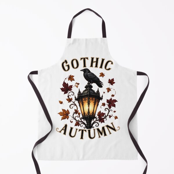 Item preview, Gothic Autumn Vintage Victorian Street Lamp And Raven Art designed and sold by Créative touche .