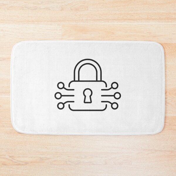 Item preview, Cybersecurity Lock Line Icon designed and sold by VectorForge Studio.