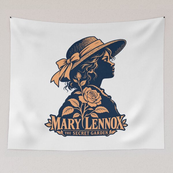 Item preview, The Secret Garden – Mary Lennox Rose Silhouette designed and sold by Fenay Designs.