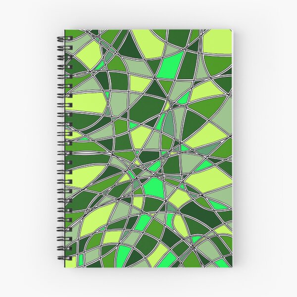 Item preview, Abstract Stained Glass Green Mosaic Geometric Pattern designed and sold by FioreDiCiliegio.