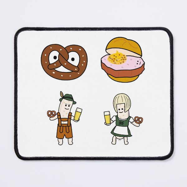 Item preview, Cute Weisswurst Ladies at Oktoberfest – Funny Bavarian Sausage Gift for German Food Lovers designed and sold by Wurstlady.