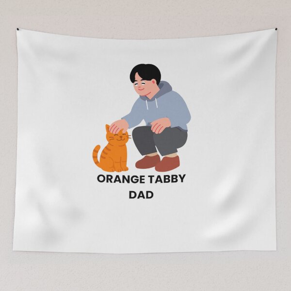 Item preview, Orange Tabby Dad - Cute Cat Dad Design designed and sold by walbayzon.