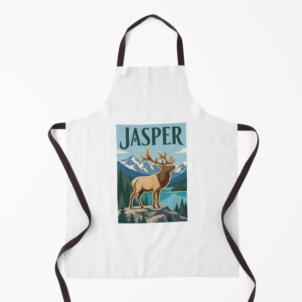 Item preview, Jasper Elk Canadian Rockies Travel Poster designed and sold by Beyond Destinations.