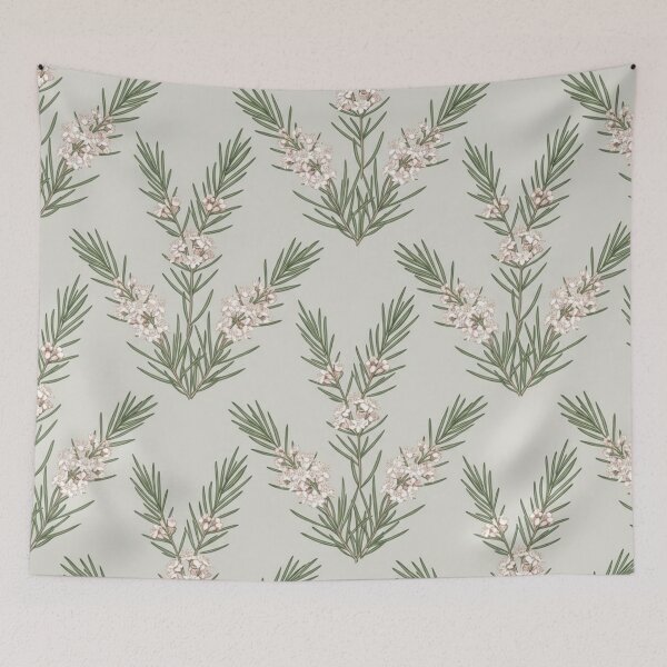 Item preview, Muted Sage Green Bush Sprig Botanical Pattern designed and sold by Studio BC.