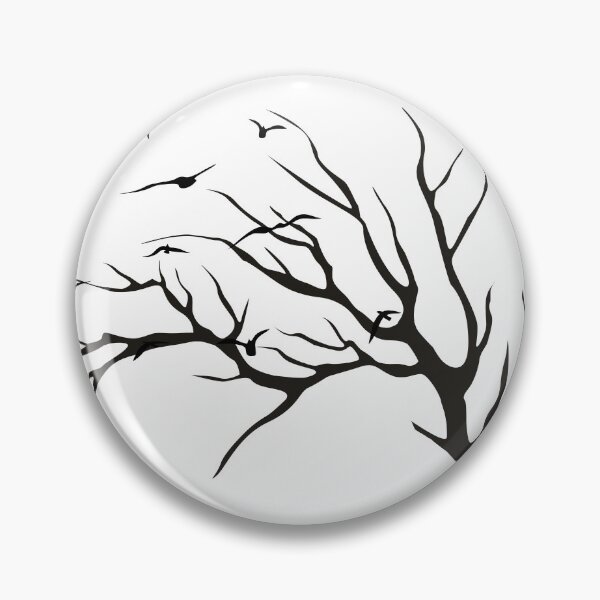 Item preview, Tree Birds Black Outline Spooky designed and sold by GeoGoose.
