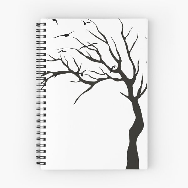Item preview, Tree Birds Black Outline Spooky designed and sold by GeoGoose.