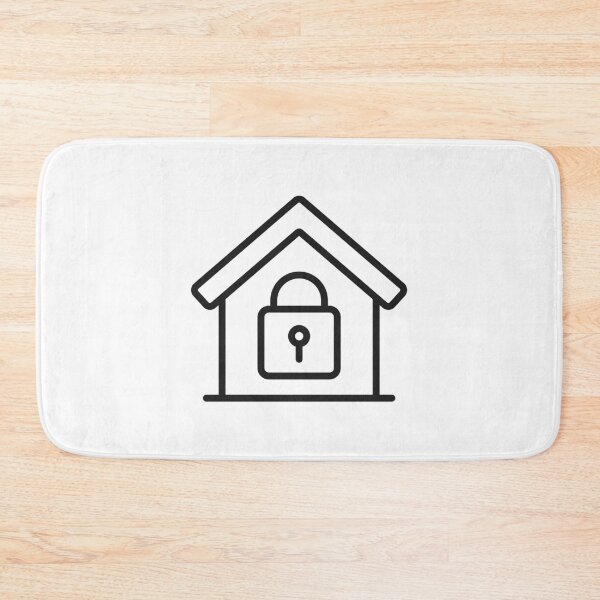 Item preview, Home Security Lock Line Icon designed and sold by VectorForge Studio.