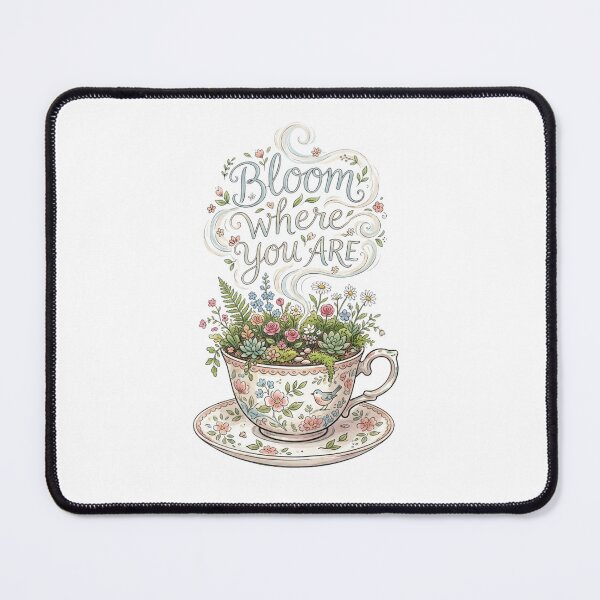 Item preview, Bloom Where You Are Teacup Garden Wildflowers Cottagecore Floral Tea Lover designed and sold by Sanan Israyilli.