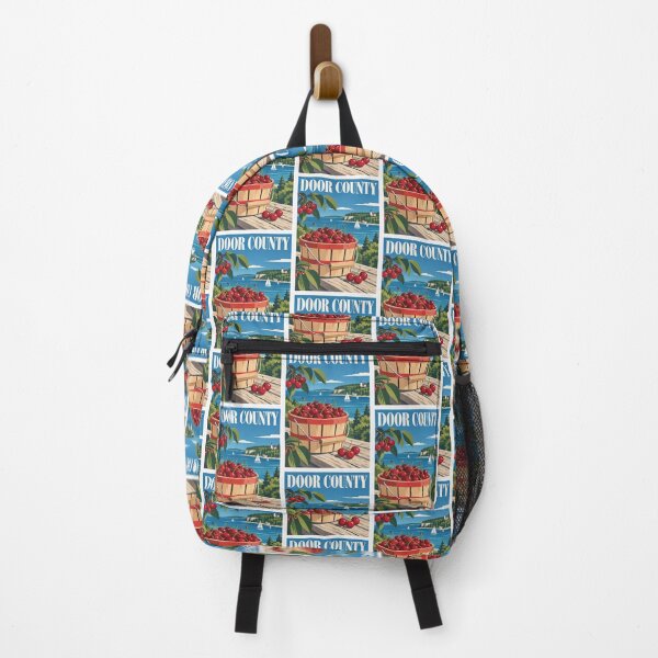 Item preview, Door County Cherry Bucket Travel Poster designed and sold by Beyond Destinations.