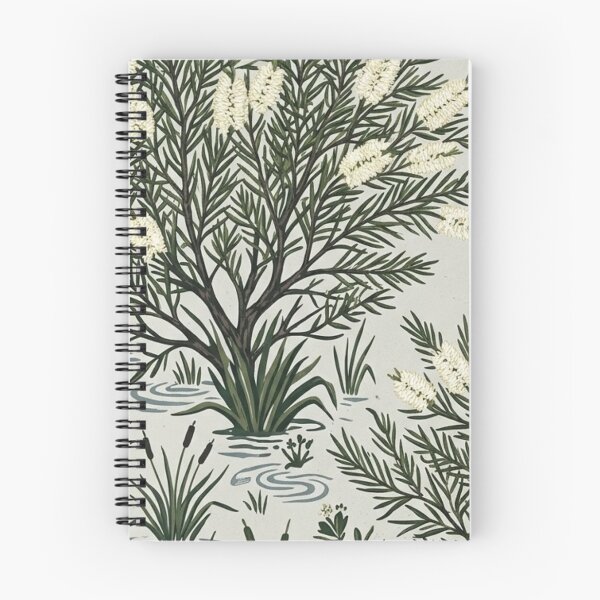 Item preview, Melaleuca Tea Tree Bush Etching Seamless Pattern designed and sold by Studio BC.