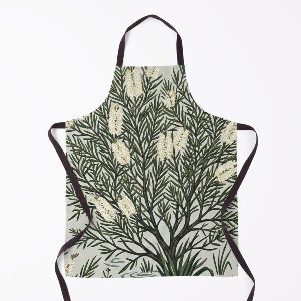 Item preview, Melaleuca Tea Tree Bush Etching Seamless Pattern designed and sold by Studio BC.